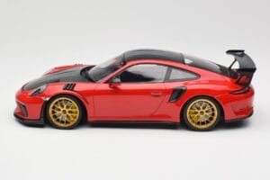 Porsche 911 991.2 GT3 RS Weissach Package Guards Red Zlaté Magnéziumové Ráfiky Minichamps 1:18 153068236 Kov – obrázok 3 z 6
