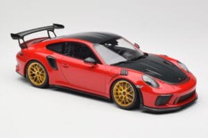 Porsche 911 991.2 GT3 RS Weissach Package Guards Red Zlaté Magnéziumové Ráfiky Minichamps 1:18 153068236 Kov – obrázok 4 z 6