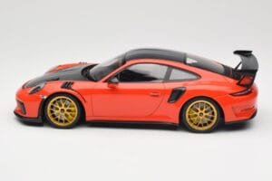 Porsche 911 991.2 GT3 RS Weissach Package Lava Orange Zlaté Magnéziumové Ráfiky Minichamps 1:18 153068227 Kov – obrázok 3 z 6