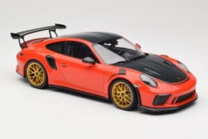 Porsche 911 991.2 GT3 RS Weissach Package Lava Orange Zlaté Magnéziumové Ráfiky Minichamps 1:18 153068227 Kov – obrázok 4 z 6
