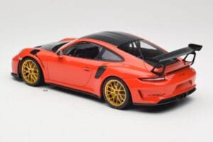 Porsche 911 991.2 GT3 RS Weissach Package Lava Orange Zlaté Magnéziumové Ráfiky Minichamps 1:18 153068227 Kov – obrázok 5 z 6