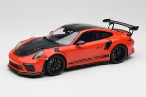 Porsche 911 991.2 GT3 RS Weissach Package Lava Orange Wording Čierne Magnéziumové Ráfiky Minichamps 1:18 153068226 Kov