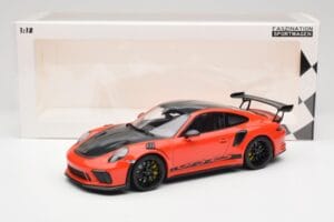Porsche 911 991.2 GT3 RS Weissach Package Lava Orange Wording Čierne Magnéziumové Ráfiky Minichamps 1:18 153068226 Kov – obrázok 6 z 6
