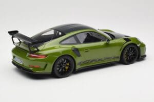 Porsche 911 991.2 GT3 RS Weissach Package Lizard Green Wording & Čierne Horčíkové Kolesá Minichamps 1:18 155068232 Kov – obrázok 2 z 6