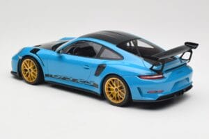 Porsche 911 991.2 GT3 RS Weissach Package Shark Blue Wording Zlaté Magnéziumové Ráfiky Minichamps 1:18 153068237 Kov – obrázok 5 z 6