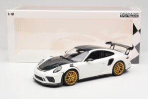 Porsche 911 991.2 GT3 RS Weissach Package Biely Zlaté Magnéziumové Ráfiky Minichamps 1:18 153068238 Kov – obrázok 6 z 6