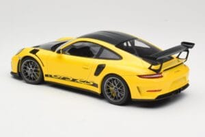 Porsche 911 991.2 GT3 RS Žltý Weissach Package Platinum Wheels Minichamps 1:18 155068221 Kov – obrázok 5 z 6