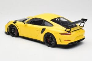Porsche 911 991.2 GT3 RS Žltý s Čiernymi Kolesami Minichamps 1:18 155068231 Kov – obrázok 5 z 6