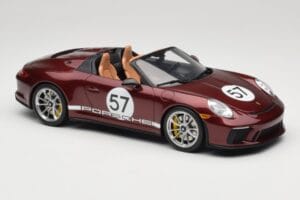 Porsche 911 991.2 Speedster Heritage Edition Cherry Metallic GT Spirit 1:18 GT929 Živica – obrázok 4 z 6