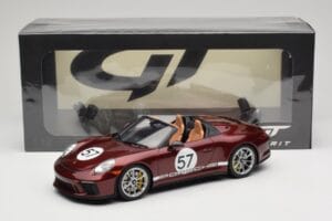 Porsche 911 991.2 Speedster Heritage Edition Cherry Metallic GT Spirit 1:18 GT929 Živica – obrázok 6 z 6