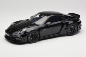 Porsche 911 992 Brabus 900 Rocket-R Obsidian Black GT Spirit 1:18 GT502 Živica