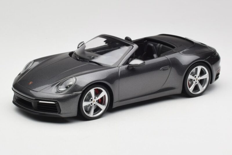 Porsche 911 992 Carrera 4S Kabriolet Agate Grey Metallic Minichamps 1:18 155067336 Kov