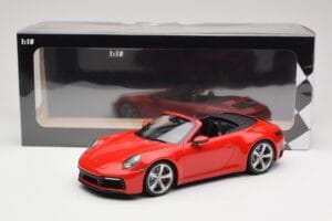 Porsche 911 992 Carrera 4S Kabriolet Červený Minichamps 1:18 155067331 Kov – obrázok 6 z 6