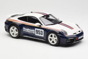 Porsche 911 992 Dakar Rough Roads Norev 1:18 187240 Kov – obrázok 7 z 9