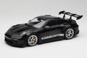 Porsche 911 992 GT3 RS Čierny So Striebornými Kolesami Minichamps 1:18 155062231 Kov