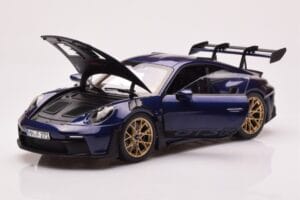 Porsche 911 992 GT3 RS Gentian Modrý Metalická Norev 1:18 187363 Kov – obrázok 2 z 8