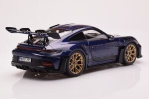 Porsche 911 992 GT3 RS Gentian Modrý Metalická Norev 1:18 187363 Kov – obrázok 3 z 8