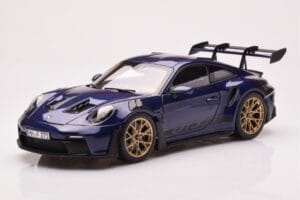 Porsche 911 992 GT3 RS Gentian Modrý Metalická Norev 1:18 187363 Kov