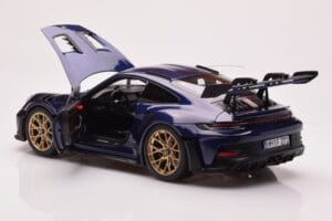 Porsche 911 992 GT3 RS Gentian Modrý Metalická Norev 1:18 187363 Kov – obrázok 5 z 8