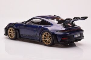 Porsche 911 992 GT3 RS Gentian Modrý Metalická Norev 1:18 187363 Kov – obrázok 7 z 8
