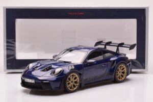 Porsche 911 992 GT3 RS Gentian Modrý Metalická Norev 1:18 187363 Kov – obrázok 8 z 8