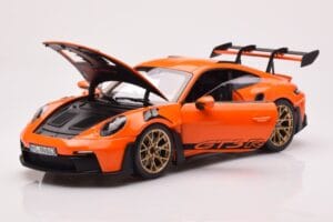 Porsche 911 992 GT3 RS Gulf Oranžový Norev 1:18 187360 Kov – obrázok 2 z 8