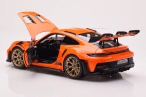 Porsche 911 992 GT3 RS Gulf Oranžový Norev 1:18 187360 Kov – obrázok 5 z 8