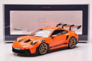 Porsche 911 992 GT3 RS Gulf Oranžový Norev 1:18 187360 Kov – obrázok 8 z 8
