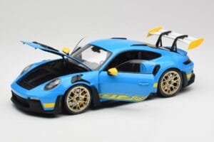 Porsche 911 992 GT3 RS Shark Modrý & Žltý Decor Concept Minichamps 1:18 911992001 Kov – obrázok 2 z 8