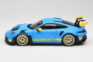Porsche 911 992 GT3 RS Shark Modrý & Žltý Decor Concept Minichamps 1:18 911992001 Kov – obrázok 4 z 8