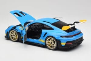 Porsche 911 992 GT3 RS Shark Modrý & Žltý Decor Concept Minichamps 1:18 911992001 Kov – obrázok 5 z 8
