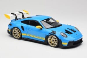 Porsche 911 992 GT3 RS Shark Modrý & Žltý Decor Concept Minichamps 1:18 911992001 Kov – obrázok 6 z 8