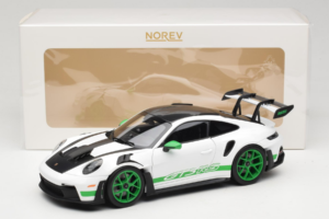 Porsche 911 992 GT3 RS Tribute to Carrera RS White Python Green Norev 1:18 187372 Kov – obrázok 8 z 8