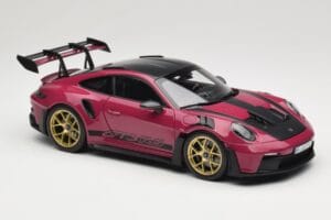 Porsche 911 992 GT3 RS Weissach Package Ruby Star Norev 1:18 187370 Kov – obrázok 6 z 8