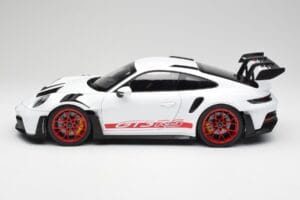 Porsche 911 992 GT3 RS Biely & Pyro Červený Norev 1:12 127530 Kov – obrázok 3 z 6