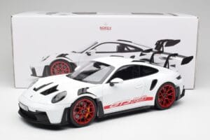 Porsche 911 992 GT3 RS Biely & Pyro Červený Norev 1:12 127530 Kov – obrázok 6 z 6
