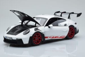 Porsche 911 992 GT3 RS Biely Pyro Červený Norev 1:18 187352 Kov – obrázok 2 z 8
