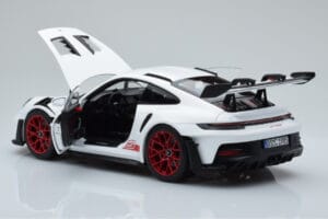 Porsche 911 992 GT3 RS Biely Pyro Červený Norev 1:18 187352 Kov – obrázok 5 z 8