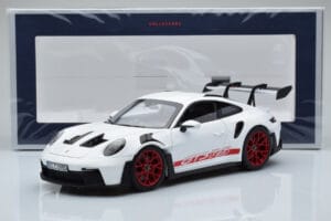 Porsche 911 992 GT3 RS Biely Pyro Červený Norev 1:18 187352 Kov – obrázok 8 z 8