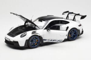 Porsche 911 992 GT3 Weissach Package Biely & Indigo Modrý Norev 1:18 187353 Kov – obrázok 2 z 8