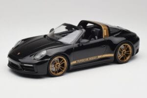 Porsche 911 992 Targa Porsche Design Čierny & Zlatý Concept Minichamps 1:18 PORSCHE001 Kov