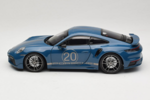 Porsche 911 992 Turbo S Coupe Sport Design Modrý Minichamps 1:18 113069073 Kov – obrázok 4 z 8