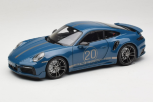 Porsche 911 992 Turbo S Coupe Sport Design Modrý Minichamps 1:18 113069073 Kov