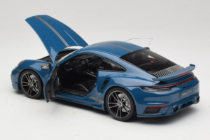Porsche 911 992 Turbo S Coupe Sport Design Modrý Minichamps 1:18 113069073 Kov – obrázok 5 z 8