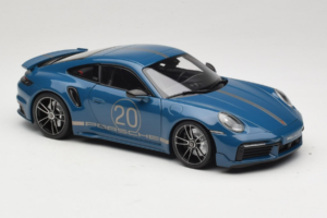 Porsche 911 992 Turbo S Coupe Sport Design Modrý Minichamps 1:18 113069073 Kov – obrázok 6 z 8