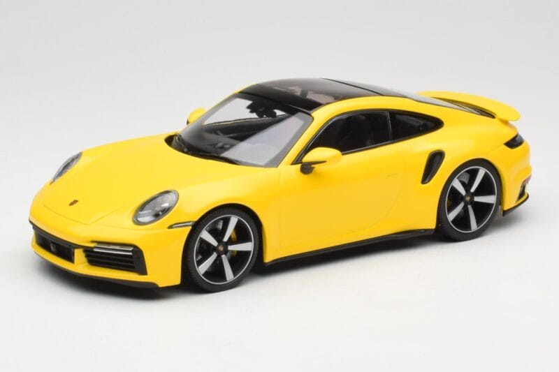 Porsche 911 992 Turbo S Žltý Minichamps 1:18 155069071 Kov