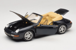 Porsche 911 993 Kabriolet Tmavo Modrý Tchibo 1:18 46619 Kov – obrázok 2 z 8