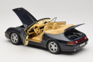 Porsche 911 993 Kabriolet Tmavo Modrý Tchibo 1:18 46619 Kov – obrázok 5 z 8
