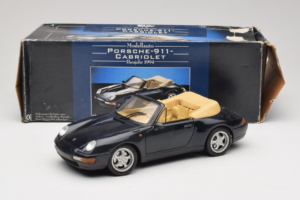 Porsche 911 993 Kabriolet Tmavo Modrý Tchibo 1:18 46619 Kov – obrázok 8 z 8