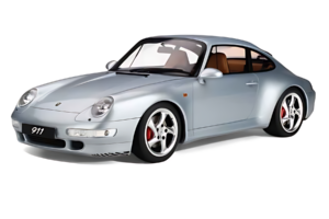 Porsche 911 993 Carrera 4S Strieborný GT Spirit 1:8 GTS801901 Živica